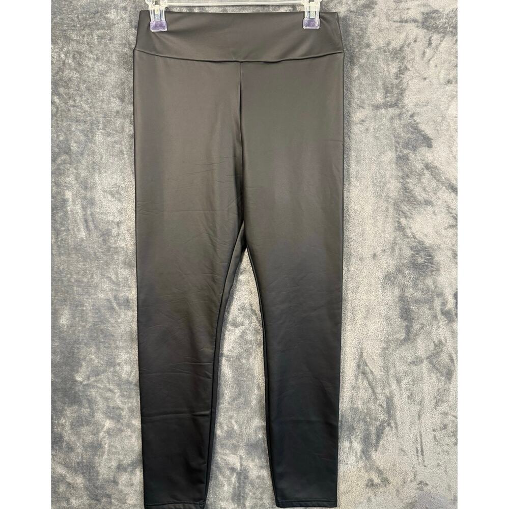 Designer x Oraije Paris Faux Leather Leggings Women’s Size Large/ EU 40 Black